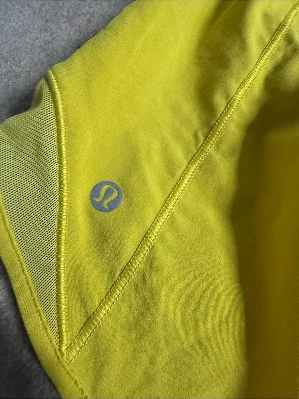 lululemon athletica Yellow Running Shorts with Peloton Detail